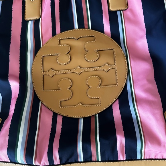 Tory Burch Ella Striped Tote - Picture 8 of 15